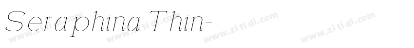 Seraphina Thin字体转换